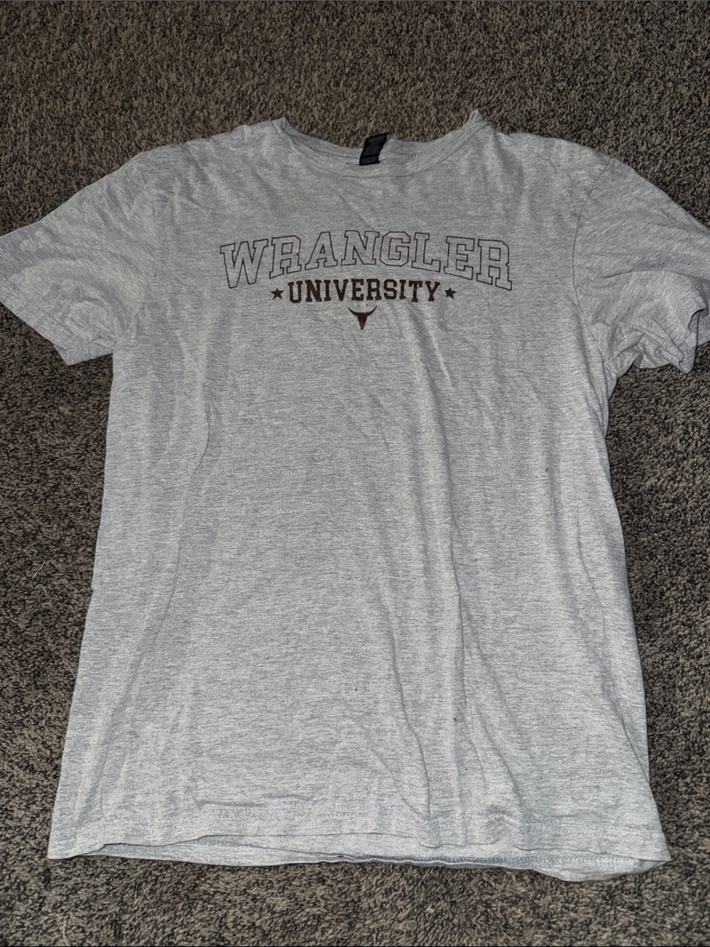 Wrangler Gray Heather University Graphic Tee